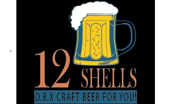 12 shells beer logo