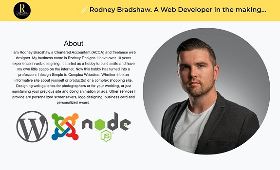 react.js site by rodney bradshaw